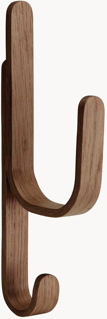 Handgemaakte eikenhouten kapstokhaak Woody