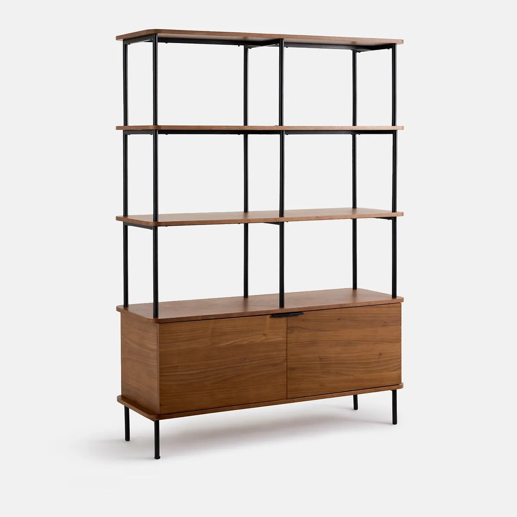 Boekenkast van walnootfineer, KERRIE