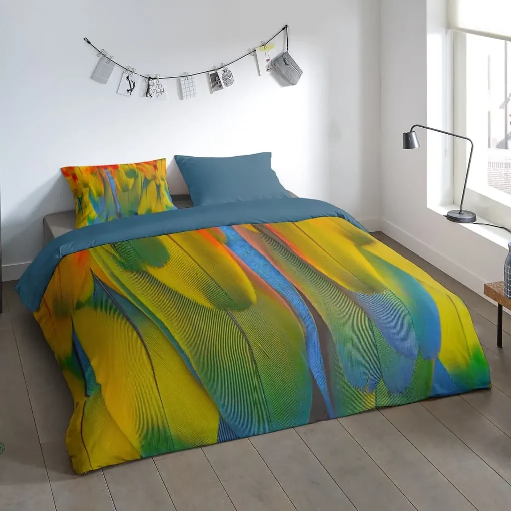 Pure Dekbedovertrek RAINBOW FEATHERS 200x200/220 cm