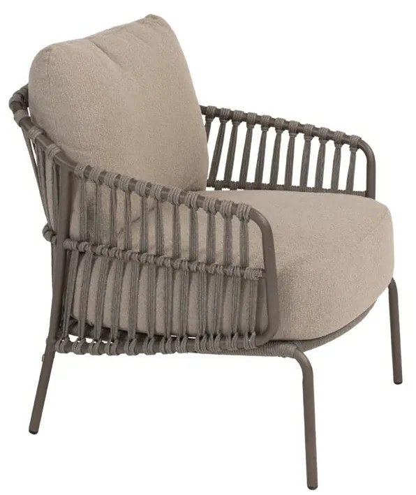 4 Seasons Outdoor Capalbio low dining tuinset terre met Nevada tuintafel 250 cm TuinsetTuinstoel bruin weerbestendig