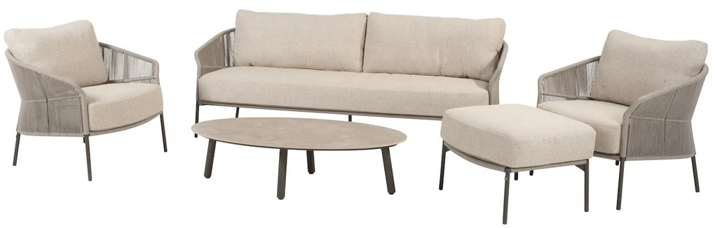 Florence stoel bank loungeset 5 delig terre Taste 4SO