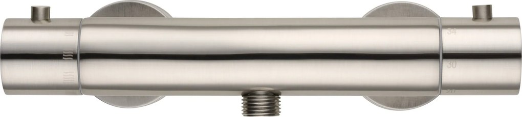 Saqu Essential douche thermostaatkraan 15cm geborsteld staal