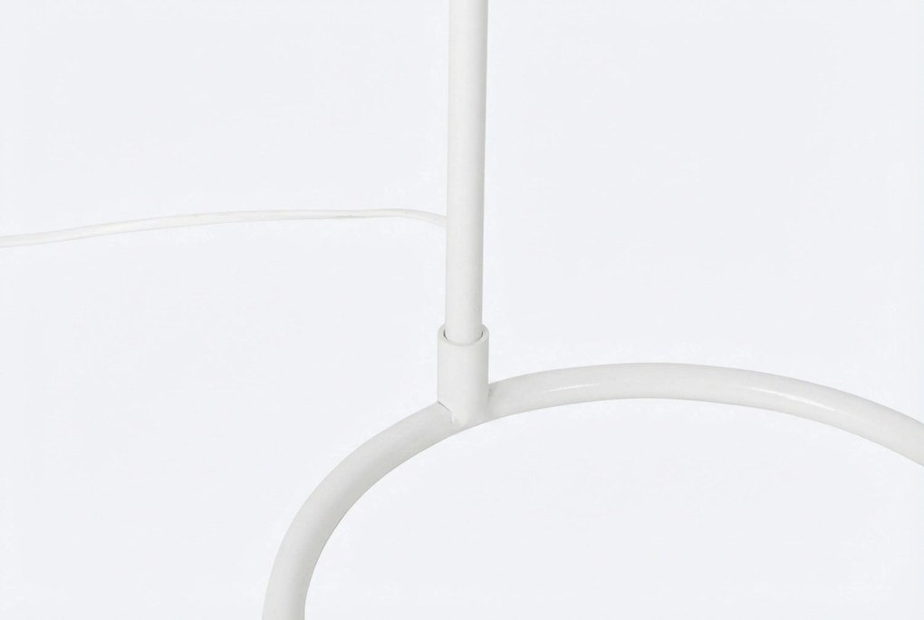 Landelijke Vloerlamp Wit Met Rotan - Sam Staal Wit