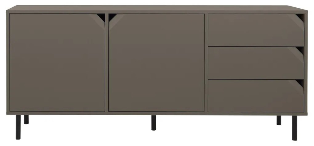 Tenzo Corner Groot Dressoir Taupe - 176.5x43x77cm.