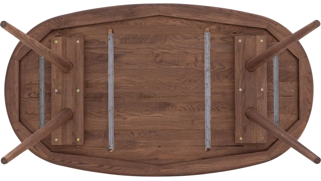 Goossens Eettafel Bjarte, Semi ovaal 220 x 90 cm