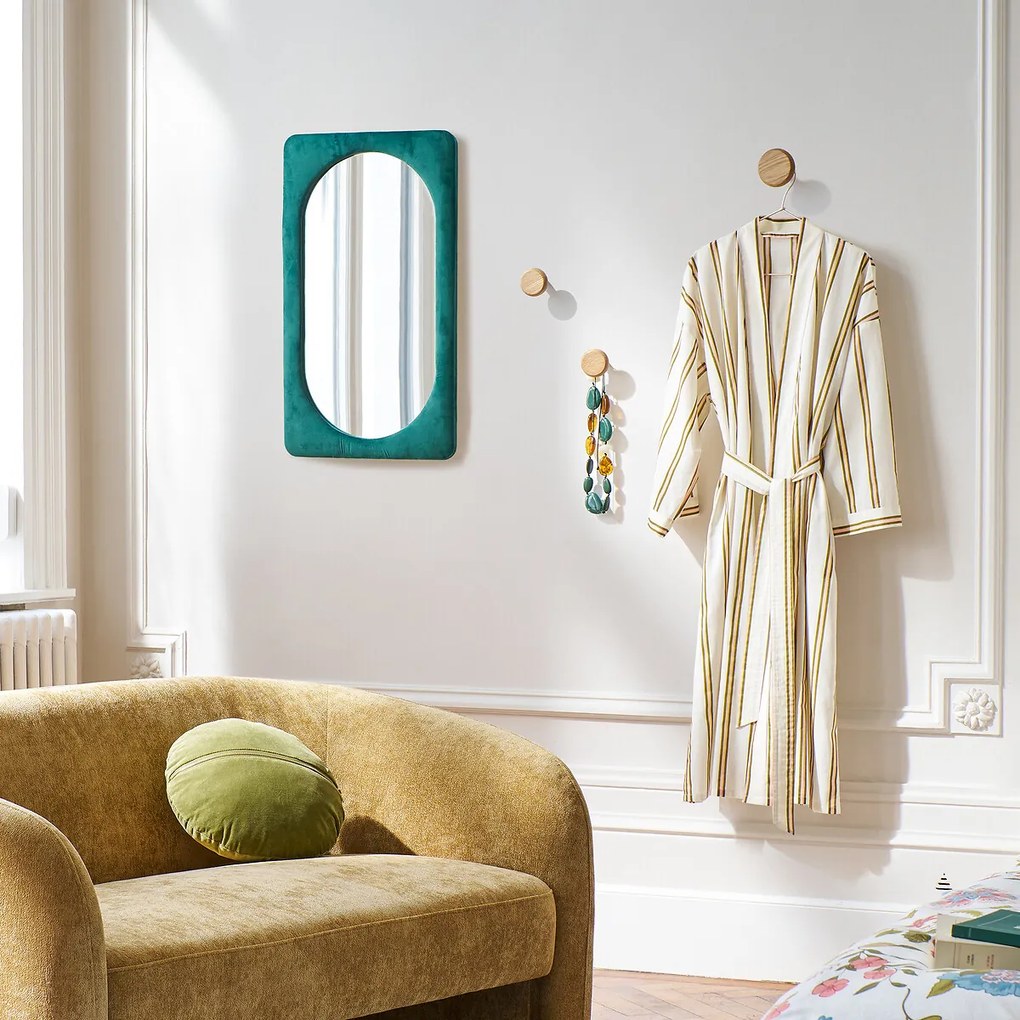Rechthoekige spiegel met fluweel, 40x70 cm, Velvet