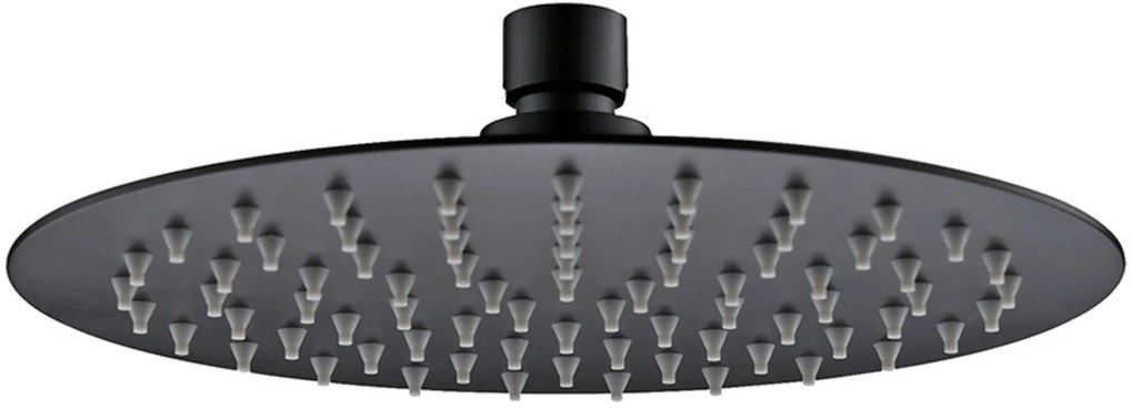 Saqu Essential Slim Hoofddouche Ø25 cm Mat Zwart