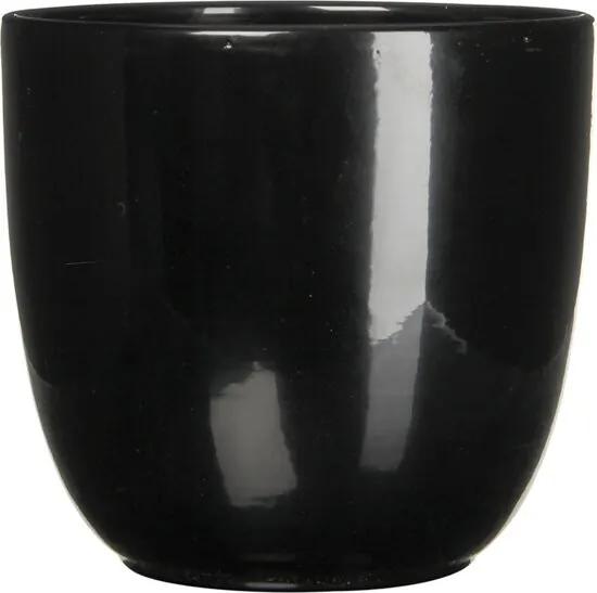 2 stuks Pot rond es/15 tusca 16 x 17 cm zwart