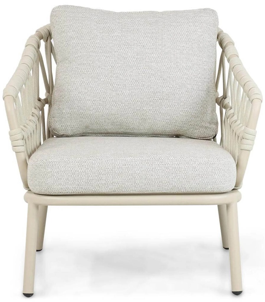 Stoel en Bank Loungeset 5 personen Rope Taupe Coco Barcelona