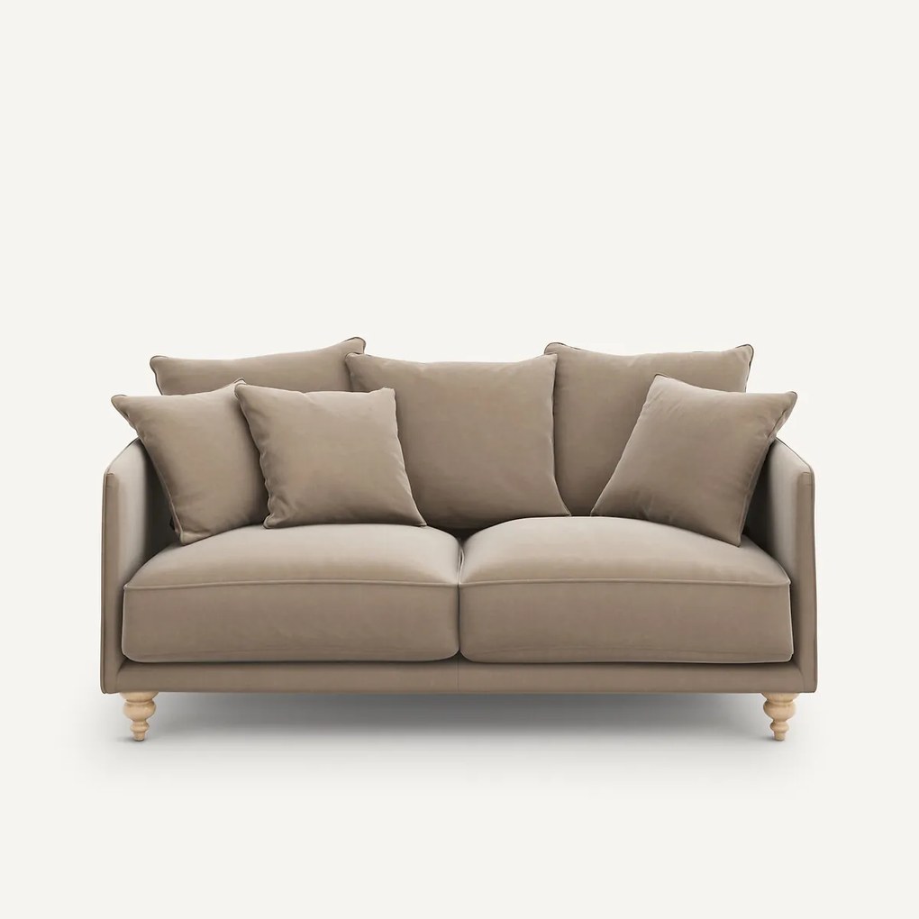 3-zits compacte fluwelen zetel, Lazare