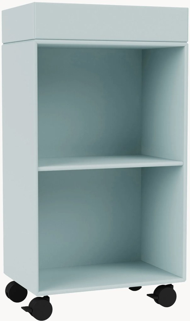 Handgemaakte badkamerkast Preppy met wielen