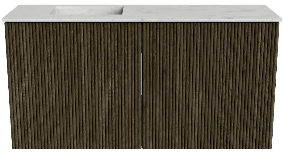 Mondiaz Joya DLux 80cm toiletmeubel shadow met wastafel faye links zonder kraangat opalo