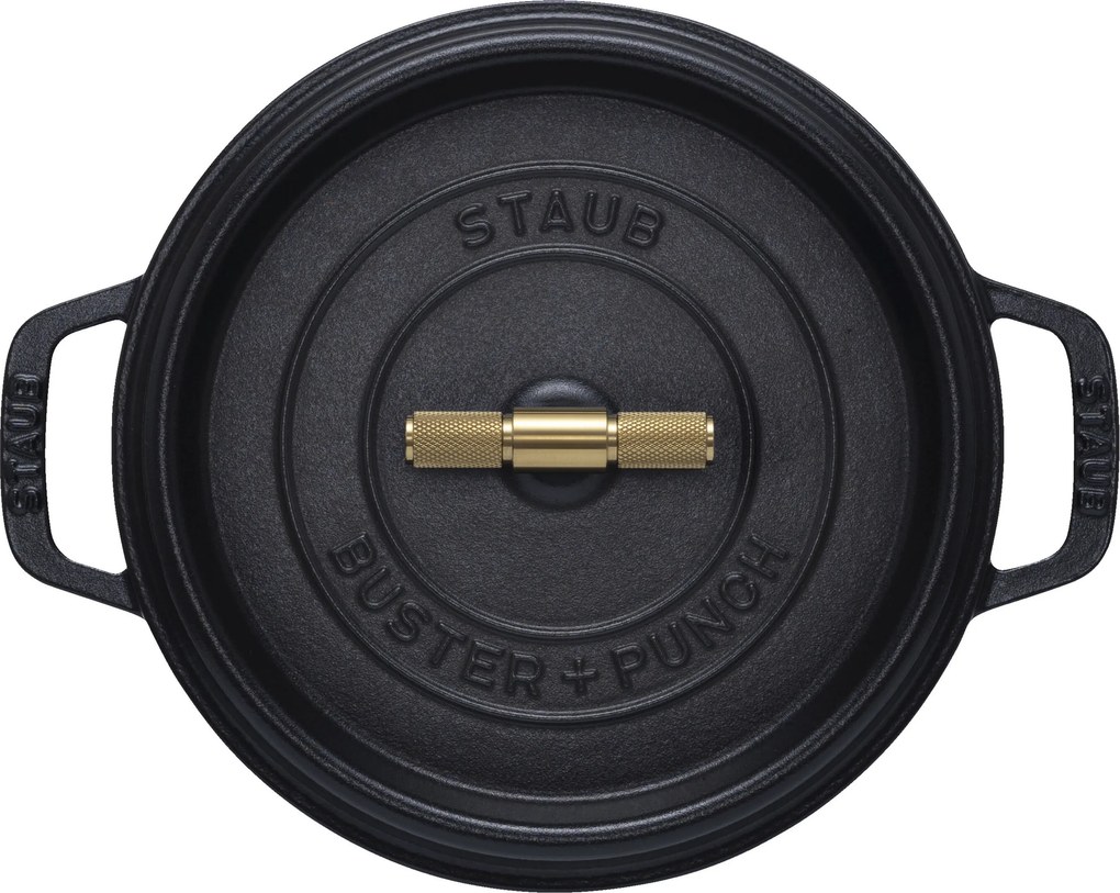 Staub La Cocotte Cocotte Buster+Punch 24 cm / 3,8 l, Rond, Zwart - La Cocotte - Staub