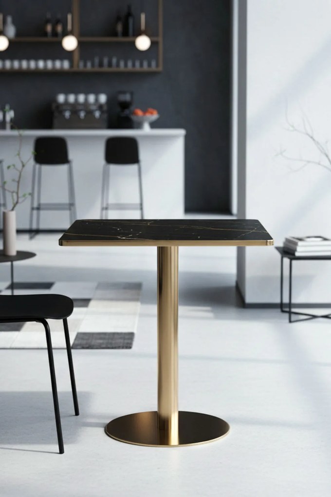 Tafel Firro Vierkant 70cm Goud