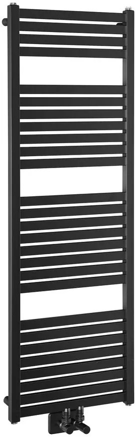 Sapho Tondi radiator zwart mat 45x133cm 561W