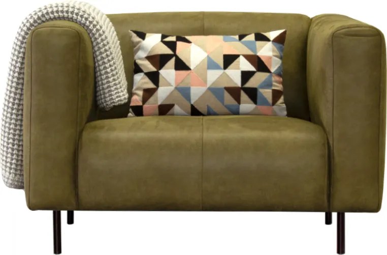 Fauteuil - Almada - leer Bull groen 59