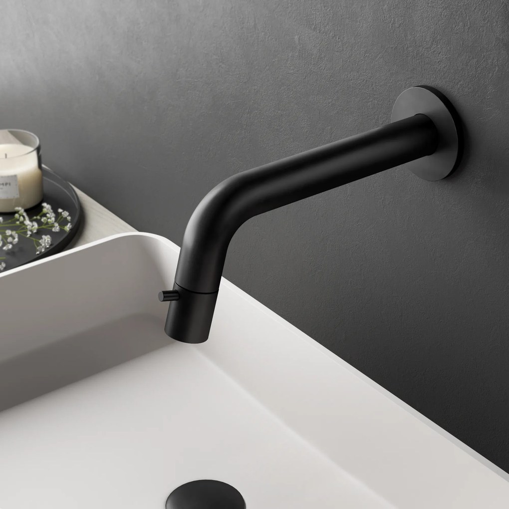 Hotbath Cobber inbouw fonteinkraan geborsteld zwart PVD