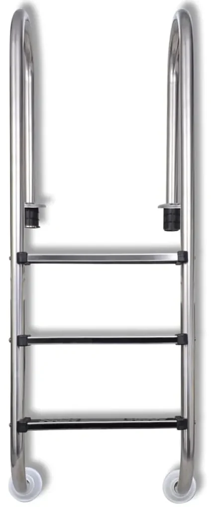 vidaXL Zwembadladder met 3 sporten 120 cm roestvrij staal 304