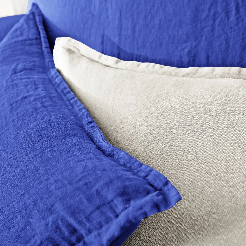 Kussensloop in gewassen linnen, Linot