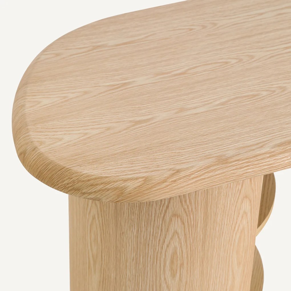 Organisch bureau met tafelblad in eikenfineer, Smith