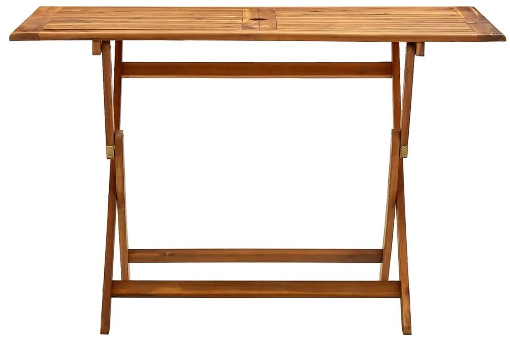 vidaXL Tuintafel inklapbaar 120x70x75 cm massief acaciahout