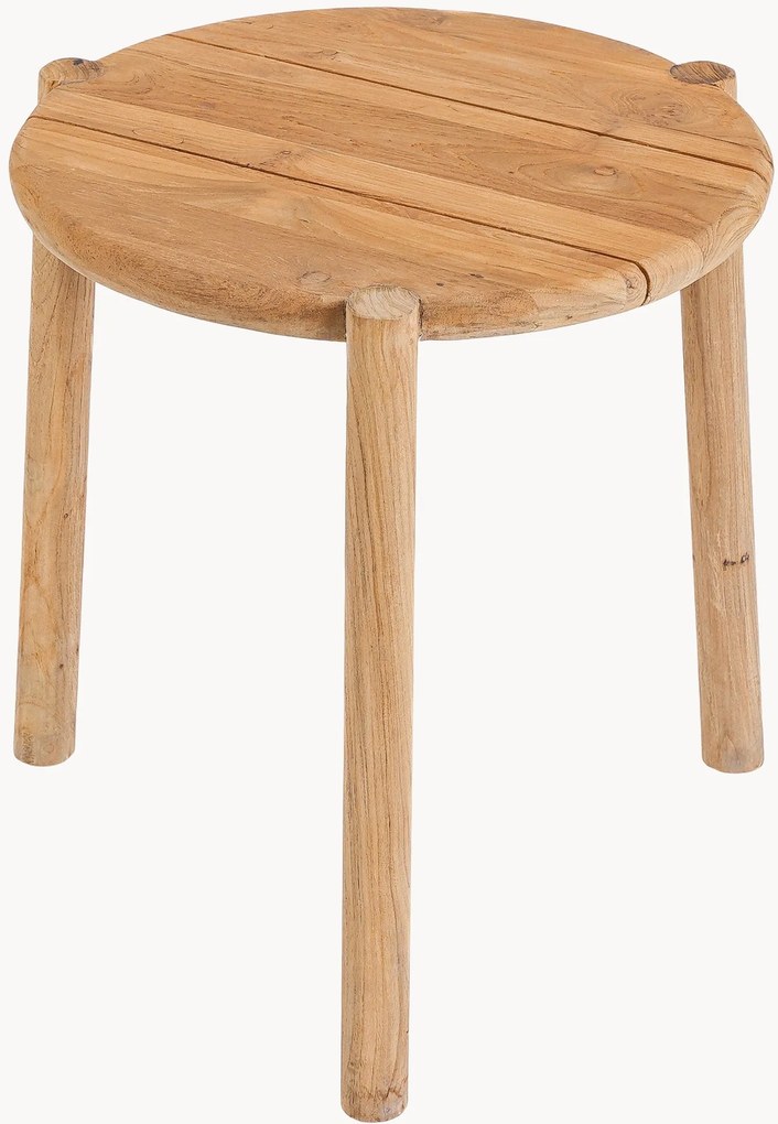 Handgemaakte tuinbijzettafel Gilimanuk van teakhout