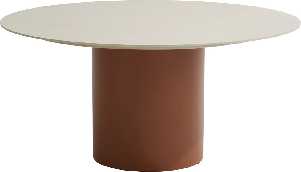 Bosco dining tuintafel 160xH75 cm rond keramiek oyster spicy Taste 4SO