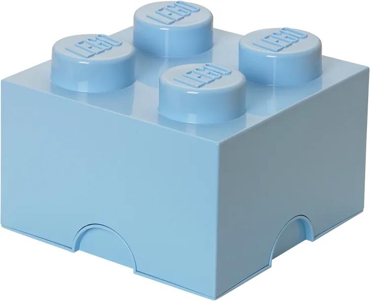 LEGO Opbergbox: Brick 4 (6 ltr) licht blauw