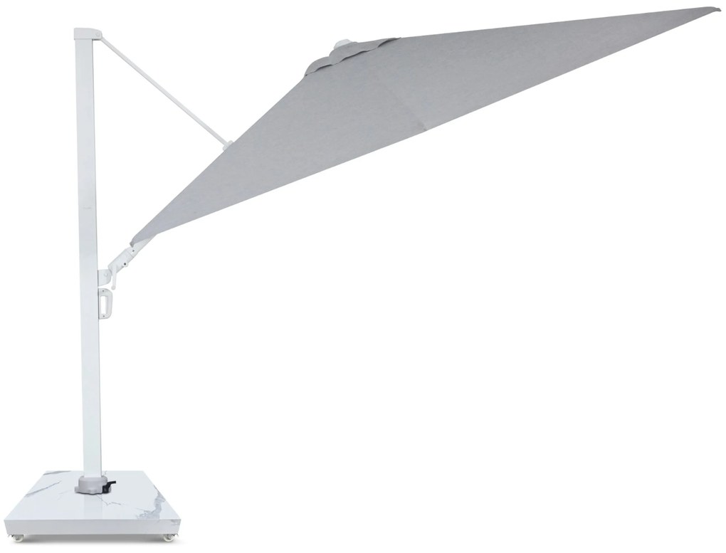 Zweefparasol  3x3m S2 Excellent (excl. voet) Grijs-antraciet Camello Luna