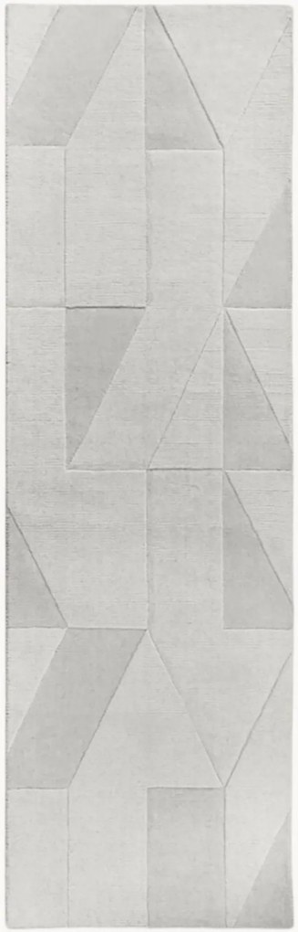 Wollen loper Ursule met hoog-laag effect