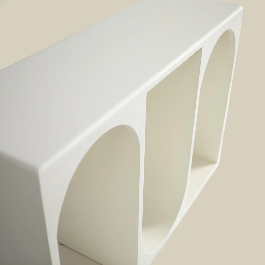 Beton Cire Sidetable Met Bogen - 110 X 35cm.