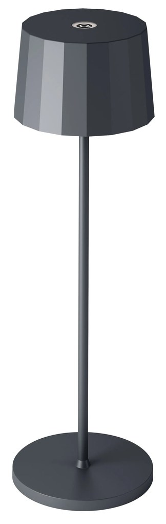 Lido Oplaadbare LED Tafellamp Antraciet