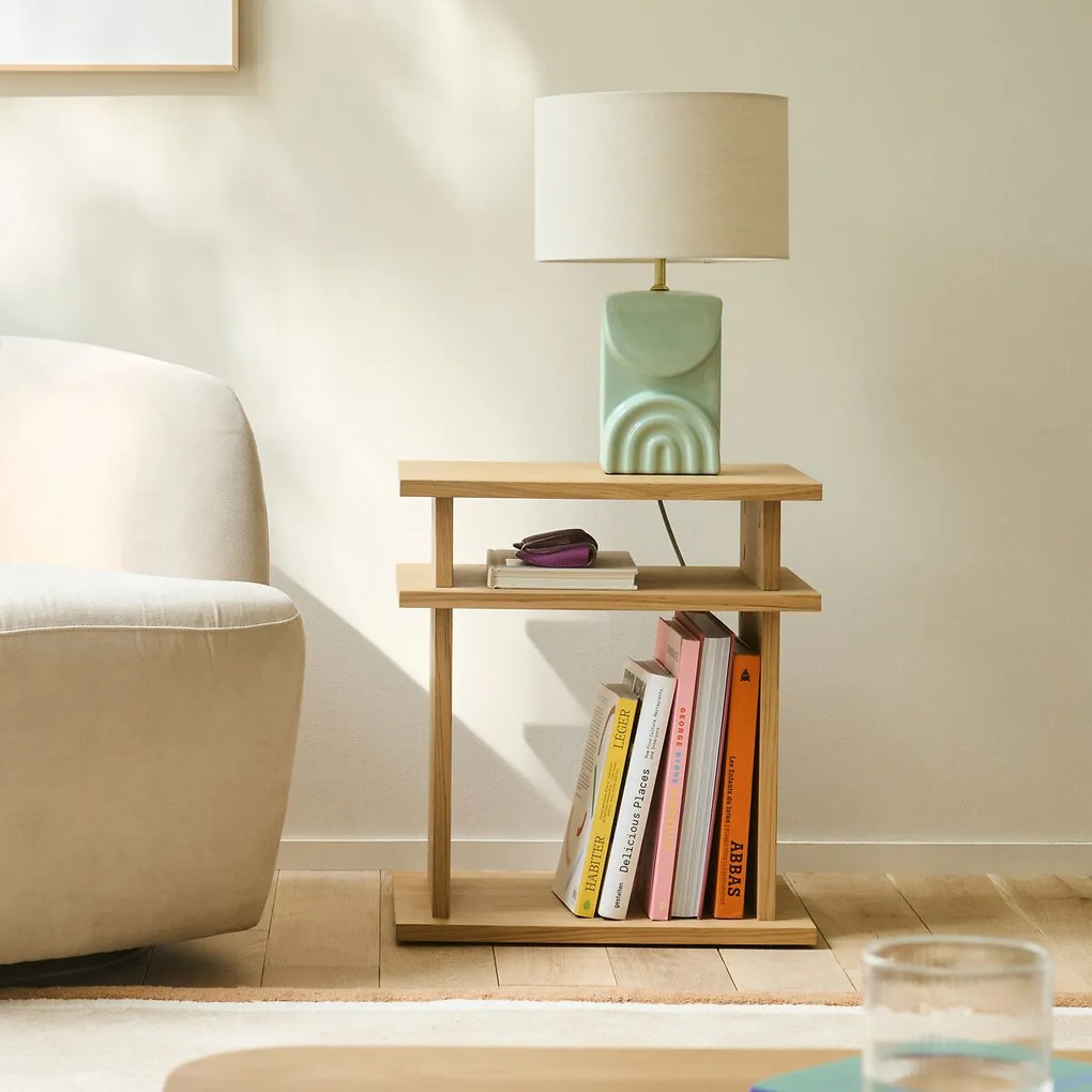 Lamp in keramiek en linnen, Topia