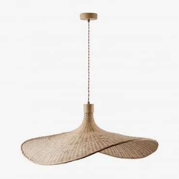 Chaifer Hanglamp Van Bamboe Natuurlijk & 80 X 70 Cm & A - Sklum