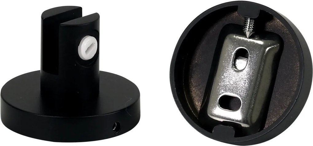 Plieger Vigo glazen planchet 50cm mat zwart