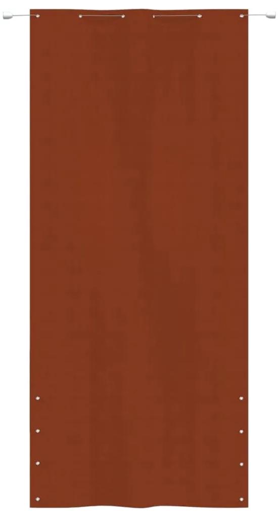 vidaXL Balkonscherm 120x240 cm oxford stof terracottakleurig