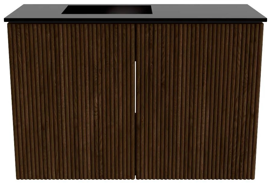 Mondiaz Joya 60cm toiletmeubel walnut met wastafel faye links 1 kraangat urban