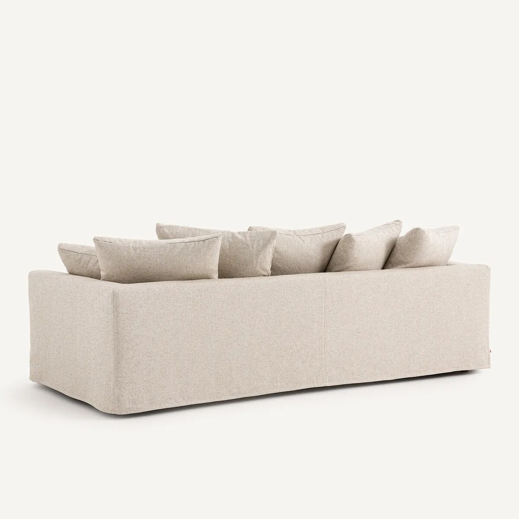 Bank van gestructureerd viscose en linnen, OTAVIA