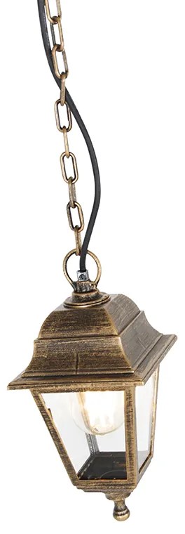 Klassieke buiten hanglamp antiek goud IP44 - Capital