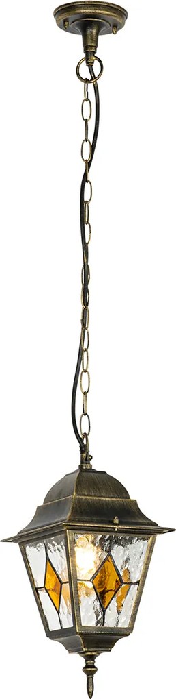 Vintage buiten hanglamp antiek goud - Antigua