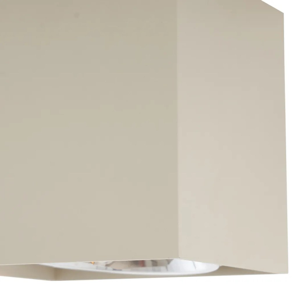 Moderne opbouwSpot / Opbouwspot / Plafondspot beige G9 draai- en kantelbaar - Box Modern G9 vierkant Binnenverlichting Lamp