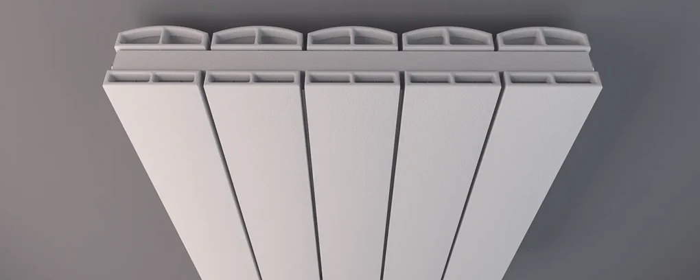 Eastbrook Guardia horizontale aluminium radiator 60x104cm Mat wit 1790 watt