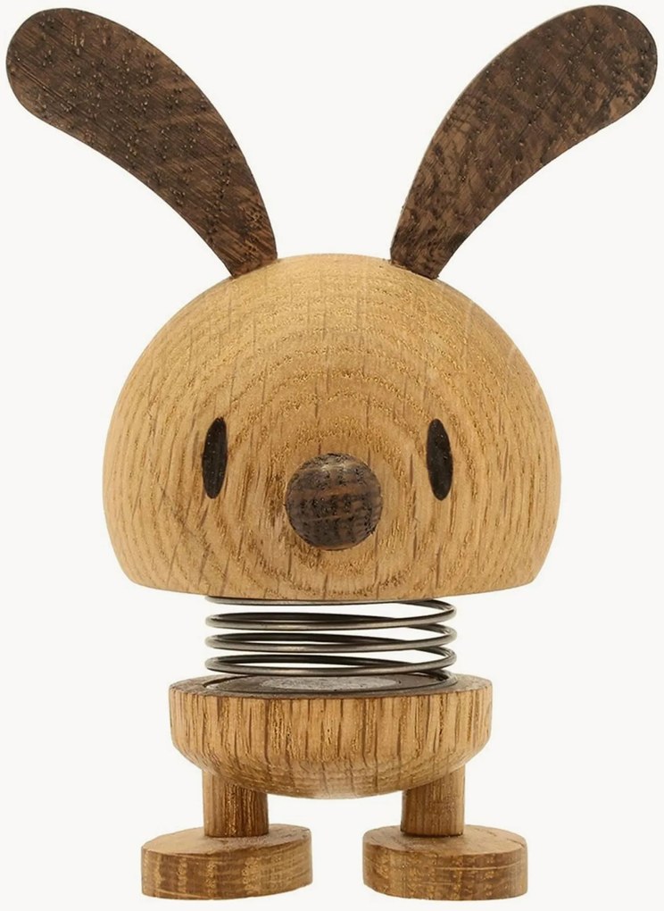 Decoratief object Bunny van eikenhout