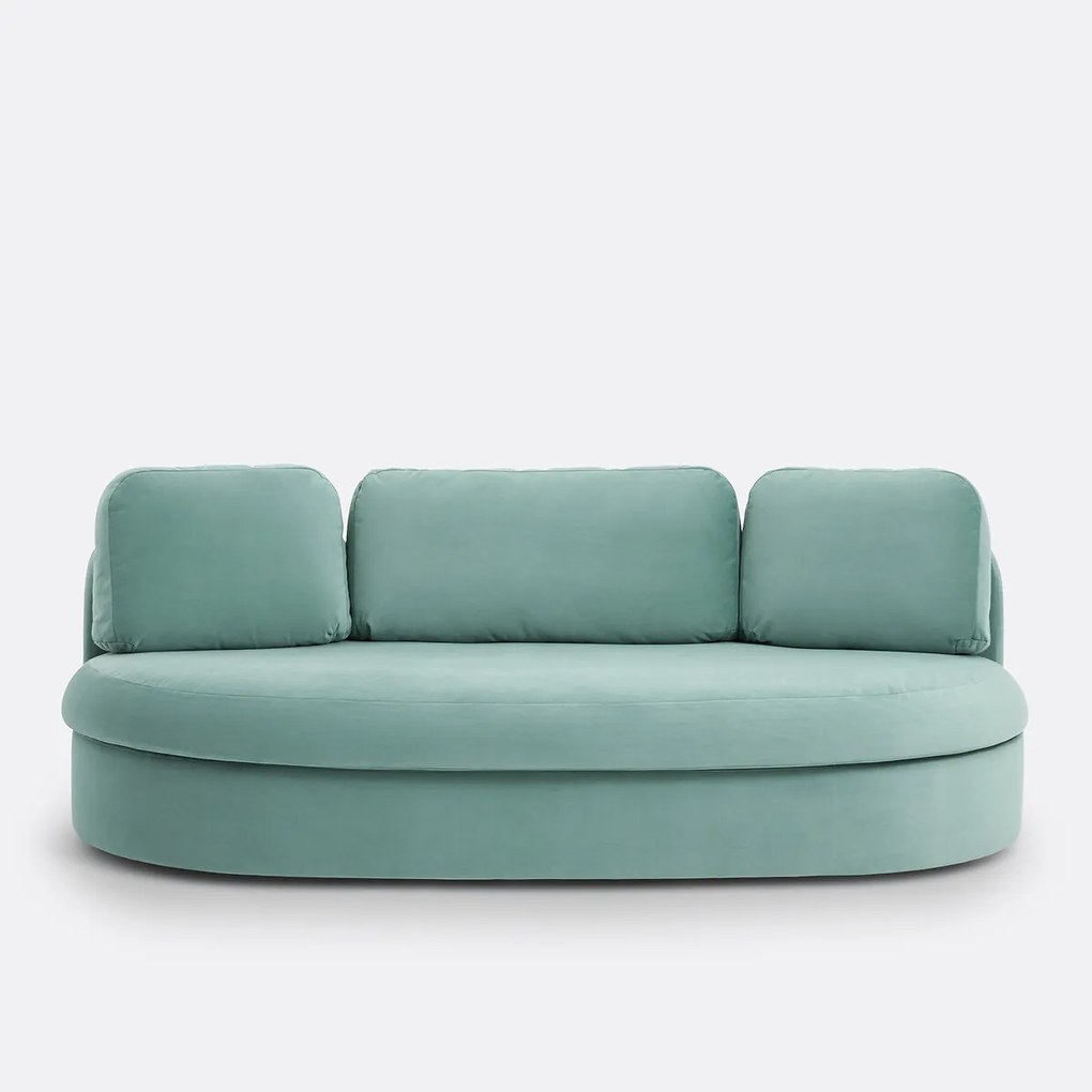 4-zitsbank van fluweel, Rowan