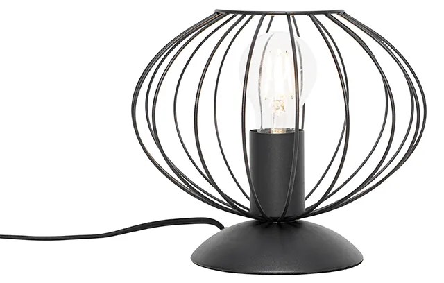 Industriële tafellamp zwart - Margarita