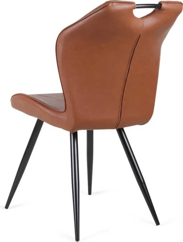 Eetkamerstoel - Cobra - leer Vintage cognac