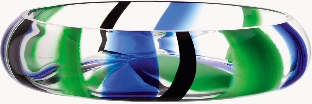 Mondgeblazen serveerschaal Folk