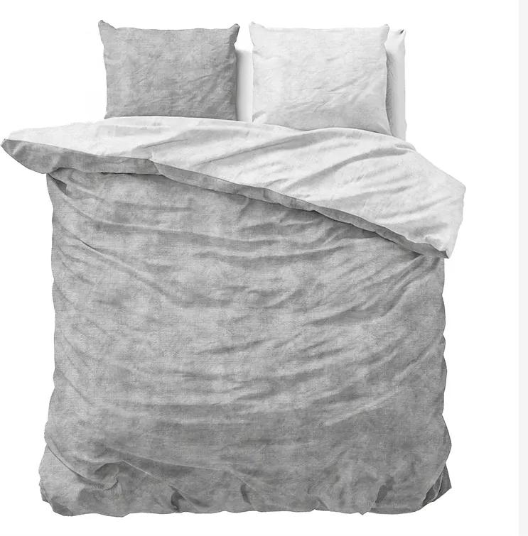 Sleeptime Elegance Twin Washed - Grijs Lits-jumeaux (240 x 220 cm + 2 kussenslopen) Dekbedovertrek