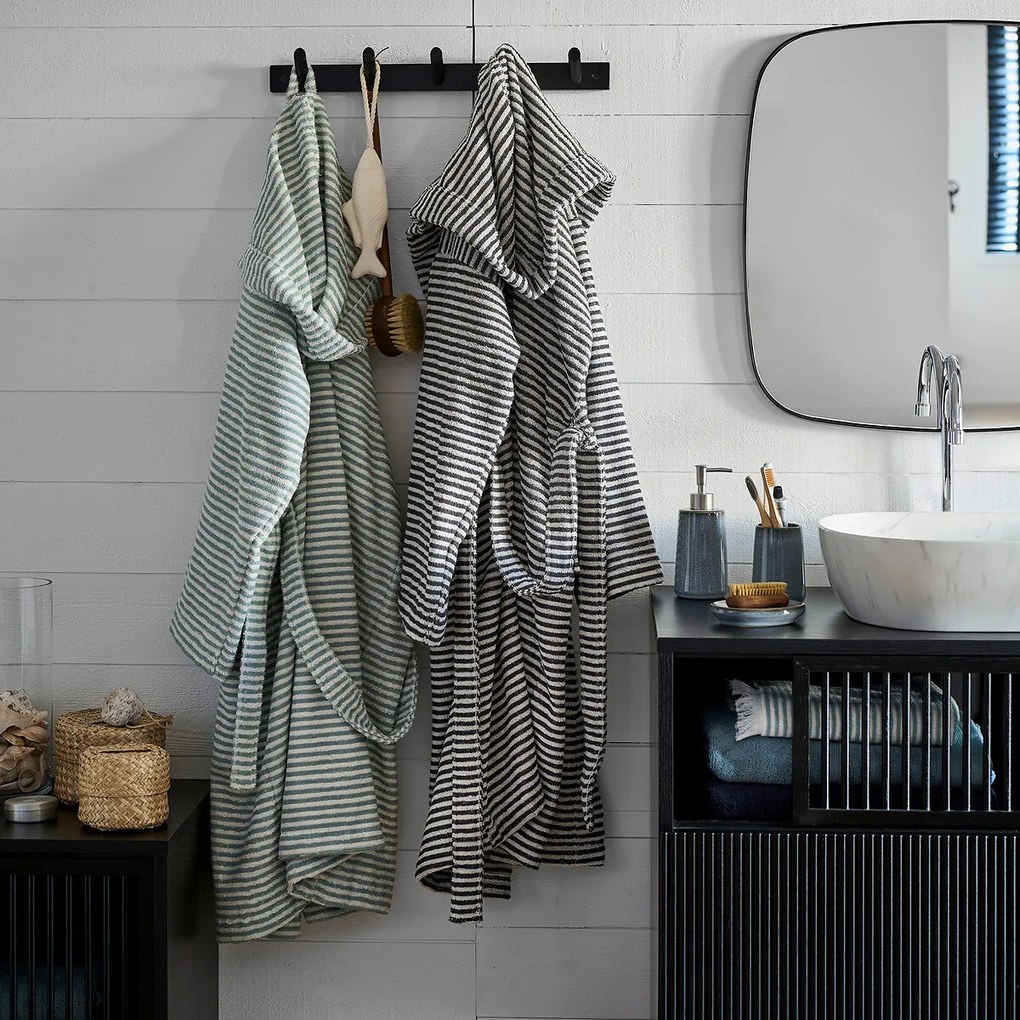 Badjas met kap in bouclé badstof 400 g/m², Malo