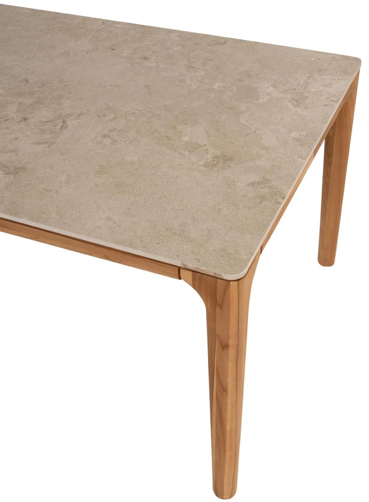 Taste by 4 Seasons Liam tuintafel teak met keramisch blad 240 x 100 cm  Tuintafel    beige weerbestendig